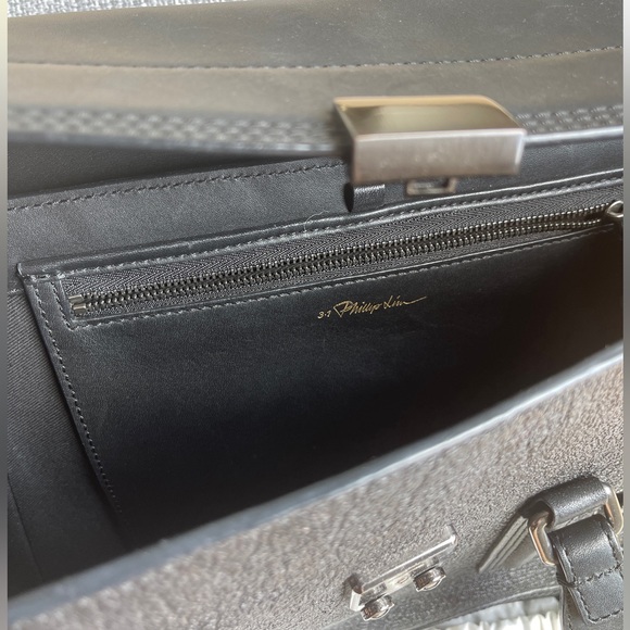 Limited Edition 3.1 Phillip Lim Pashli Medium Satchel Black Leather bag - Picture 4 of 9